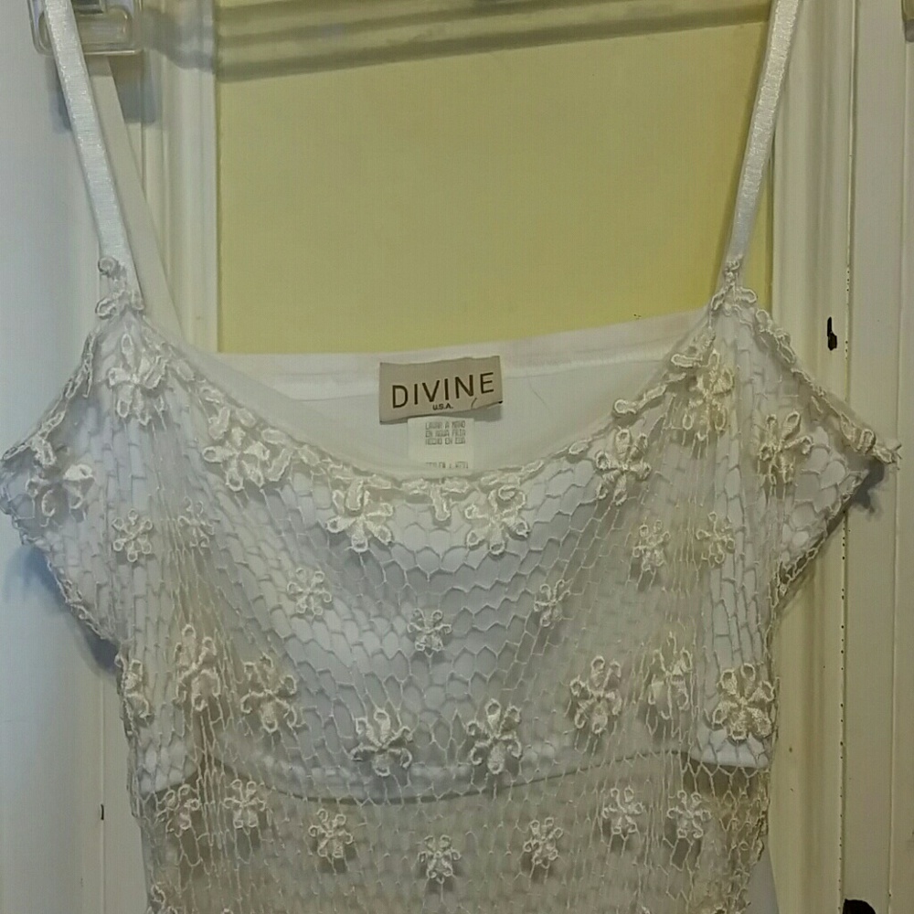 Boho style lacey top.